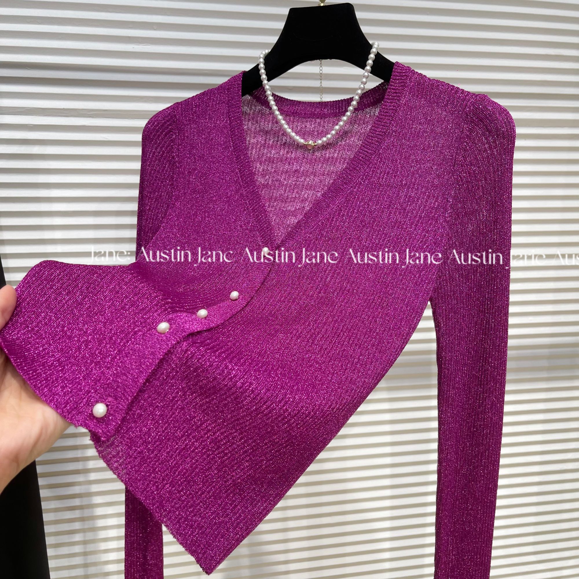 Jane Austin.(破晓.紫玉）2025年新款水晶纱线修身塑形时尚女媚.7