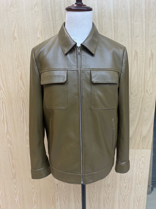 男翻领常规款商务绵皮衣雷总同款