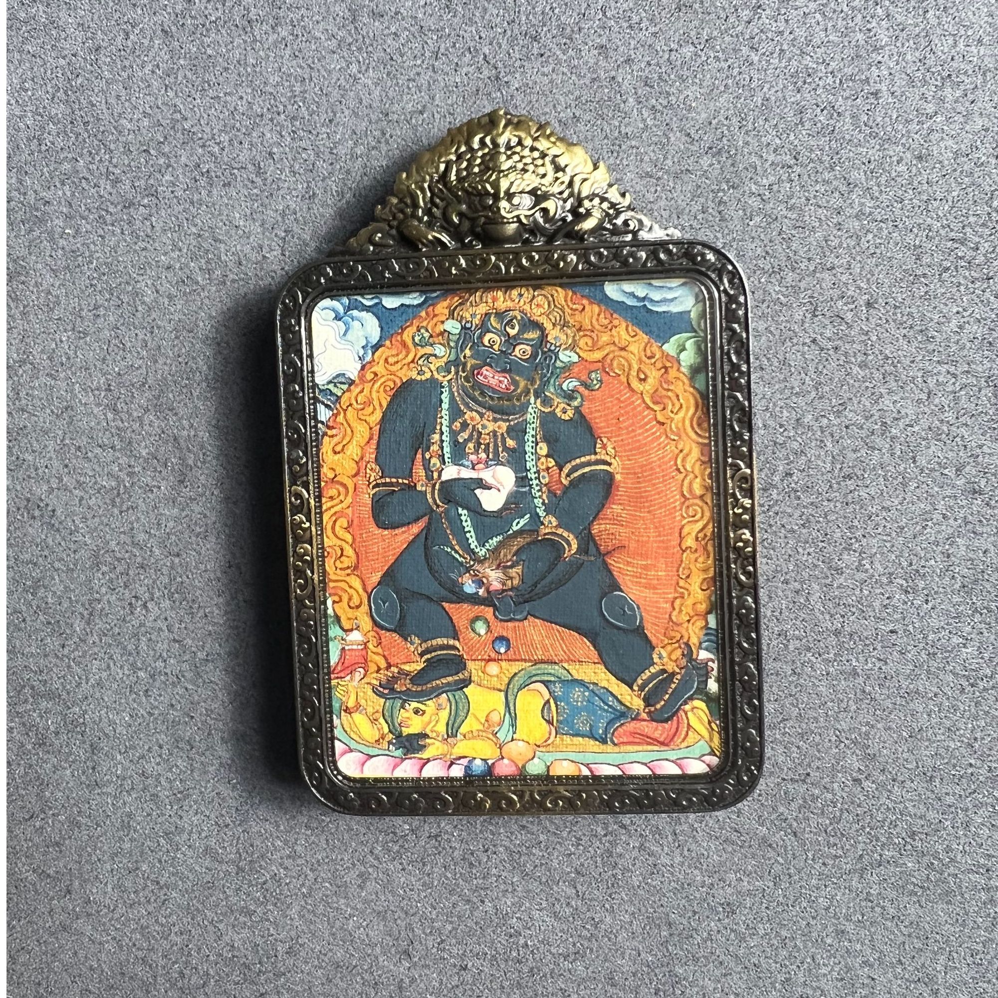 纯手绘藏卡 黑财神 画风细腻 人物传神 细节满满 收藏款