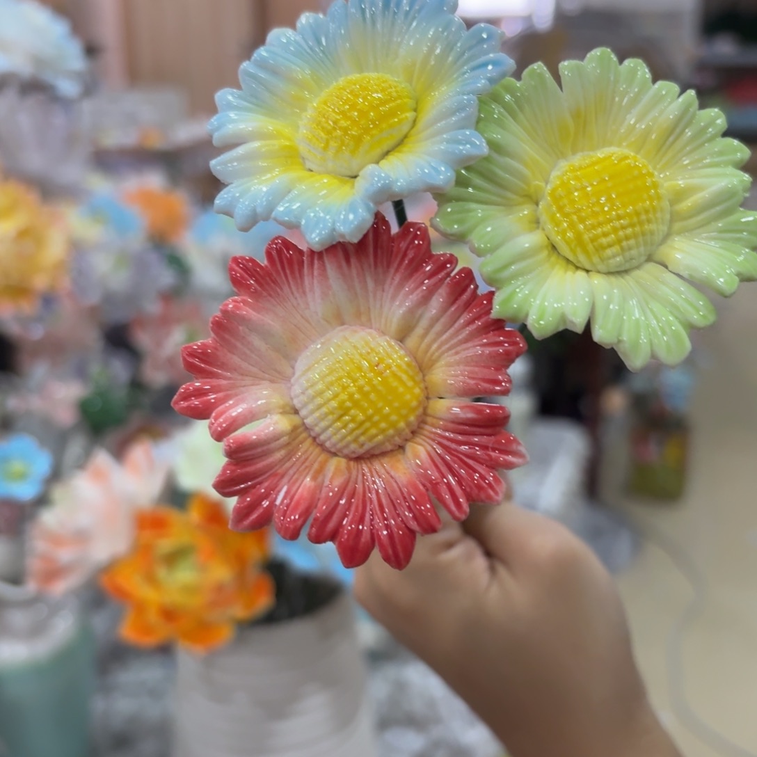 陶瓷花，20元发货，退款拉黑