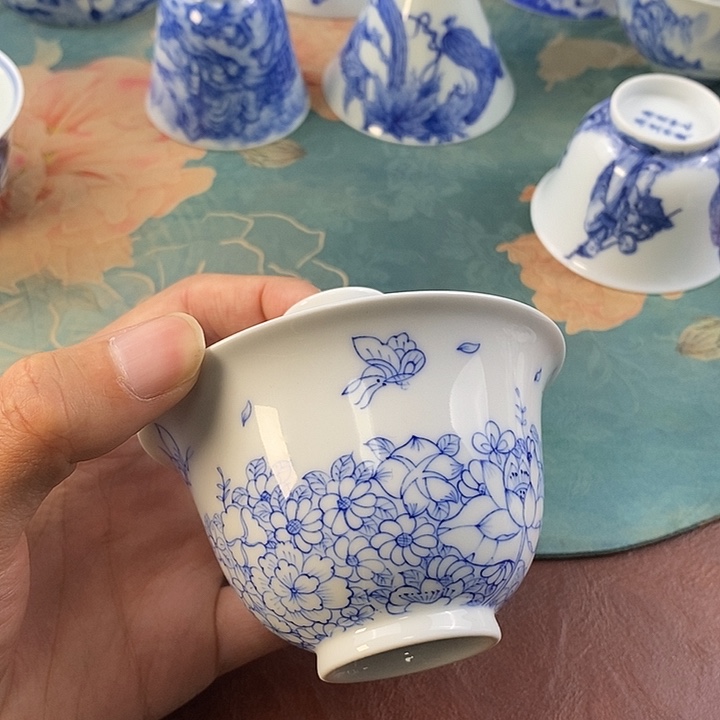 杯现代景德镇全手工全手绘茶具168888