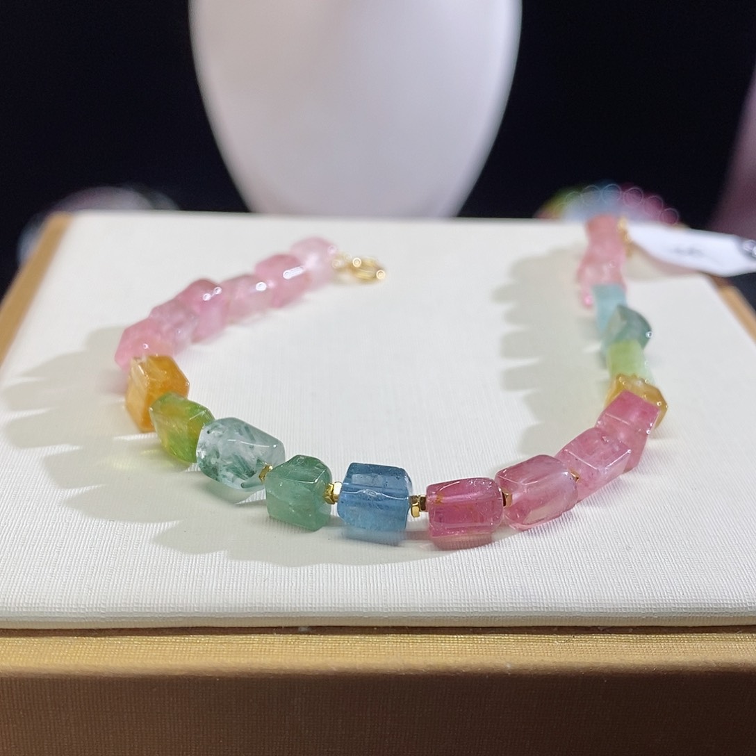 碧玺手链未镶嵌方糖