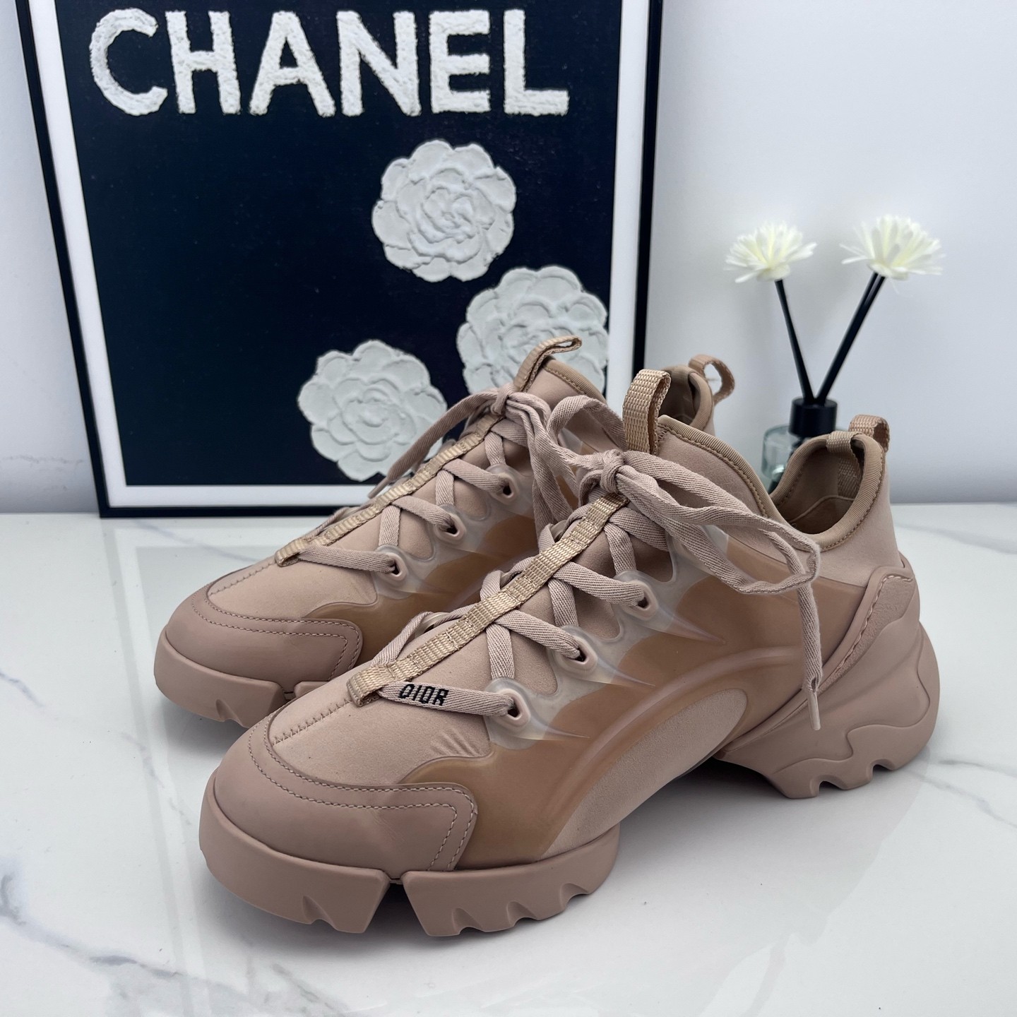 95新 DIOR/迪奥 Dior 迪奥 裸粉色老爹鞋