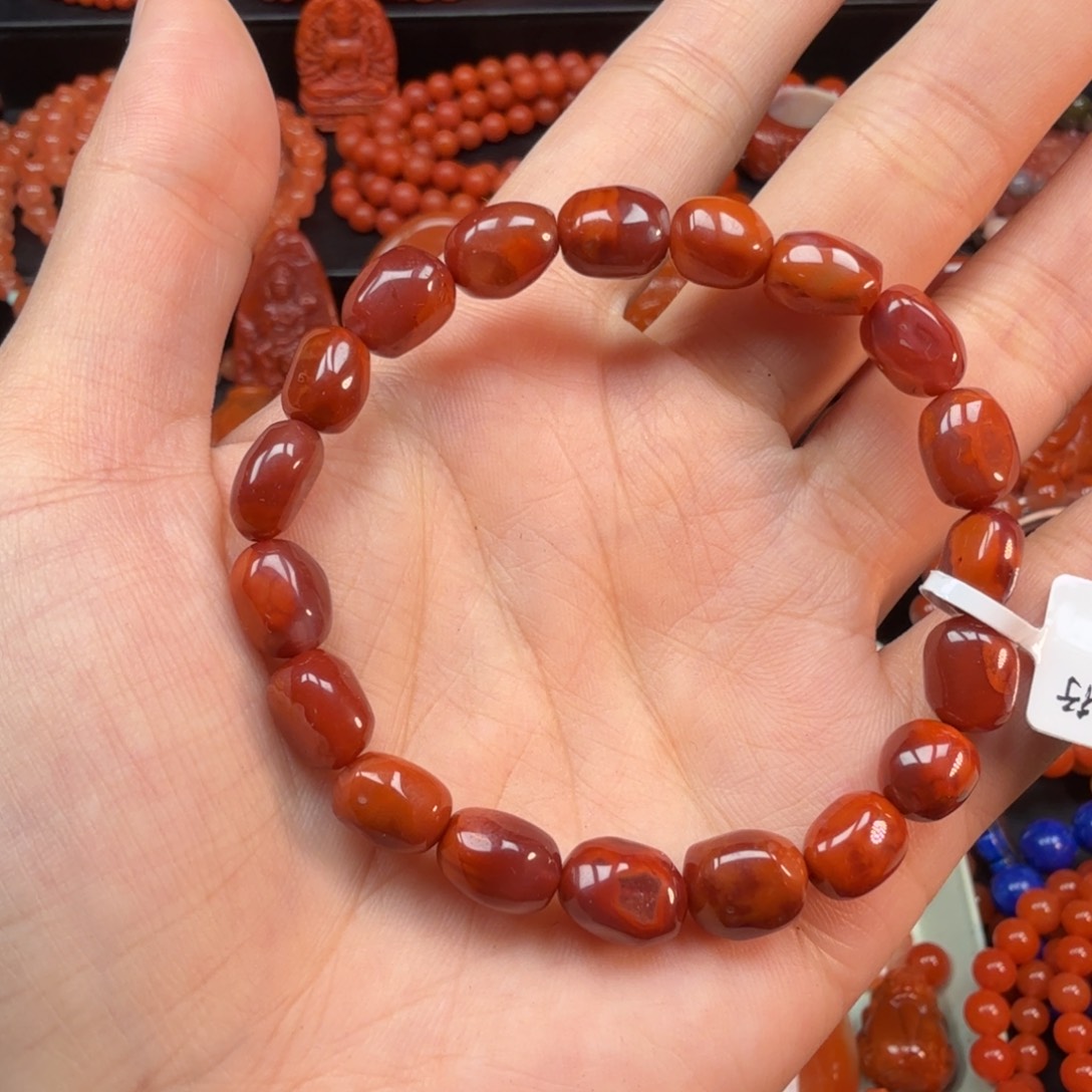 南红玛瑙未镶嵌手串8mm