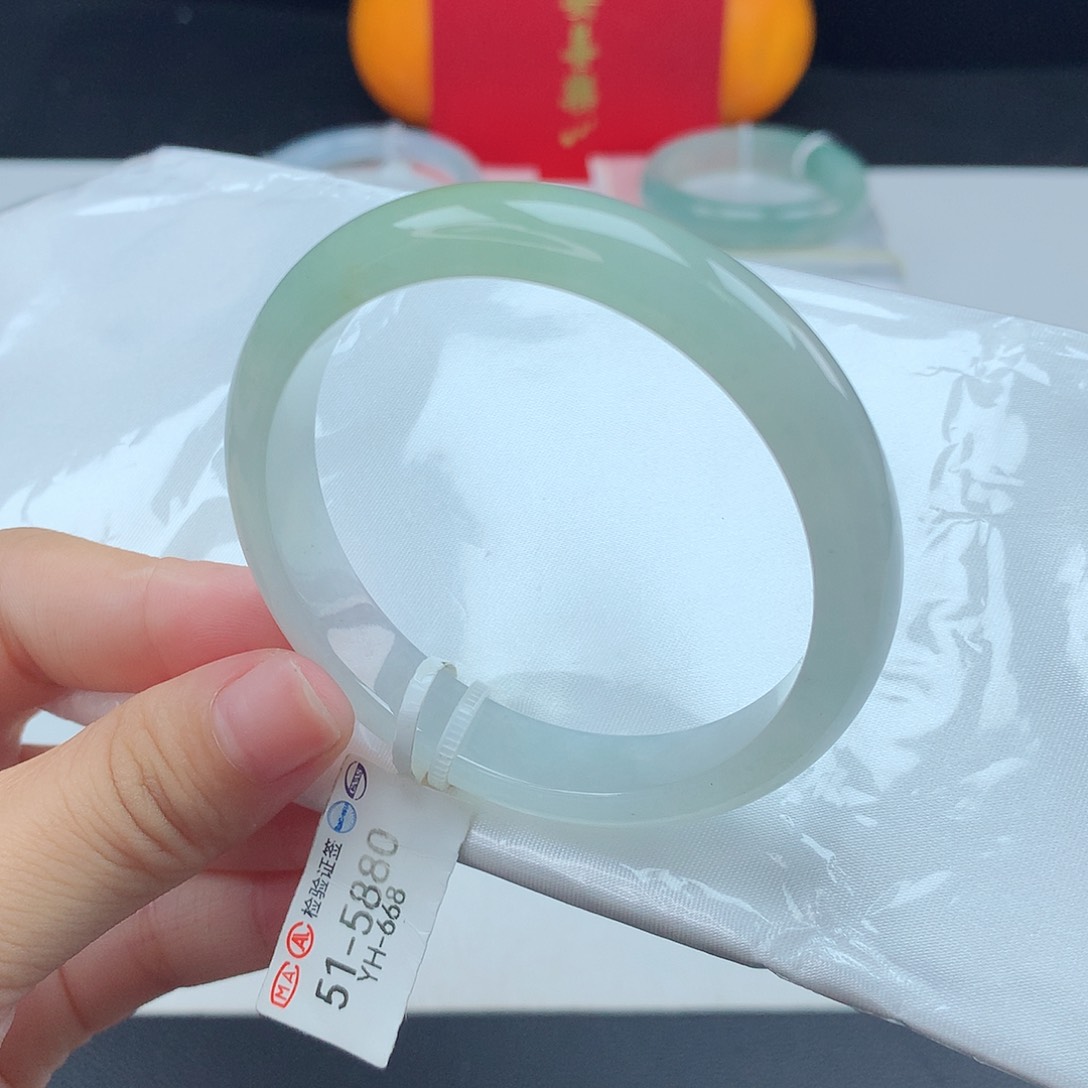 翡翠手镯未镶嵌天然翡翠8号