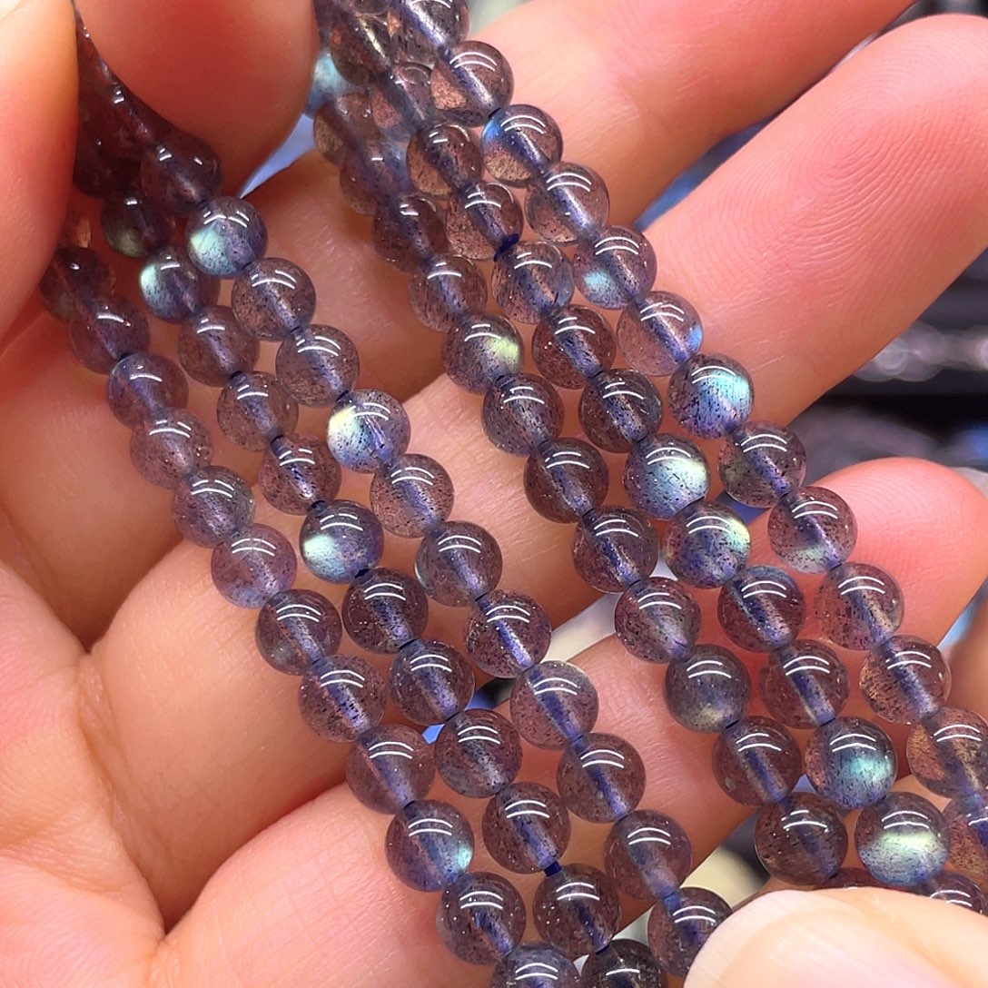 未镶嵌长石手串4.8左右