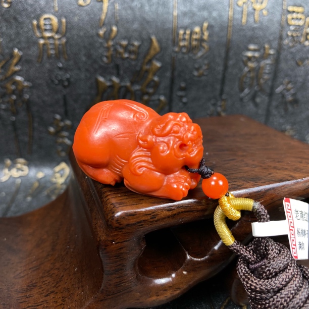 保山原矿南红貔貅吊坠