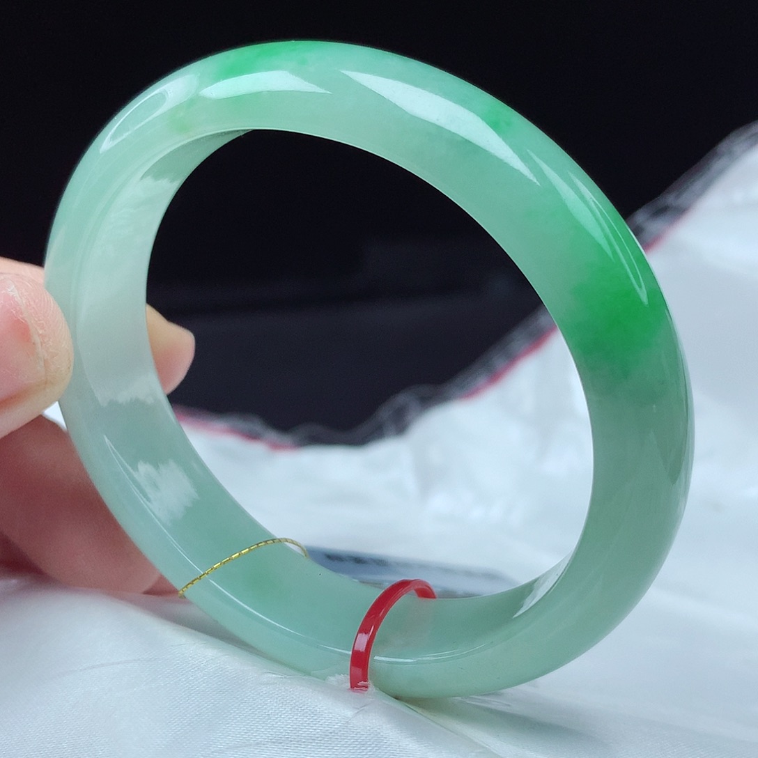 翡翠未镶嵌手镯（贵妃镯）53贵妃4151