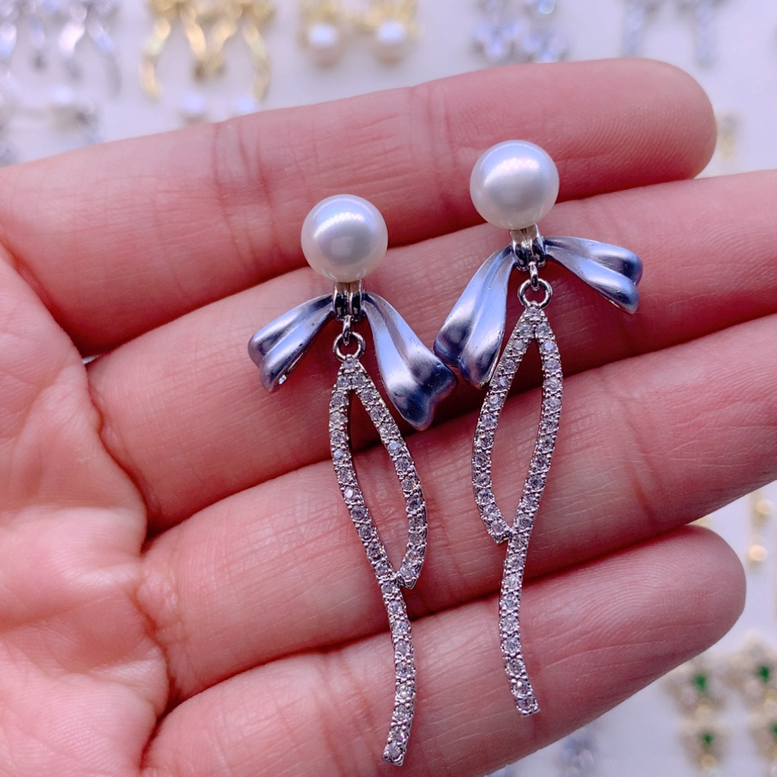 耳饰淡水珍珠合金