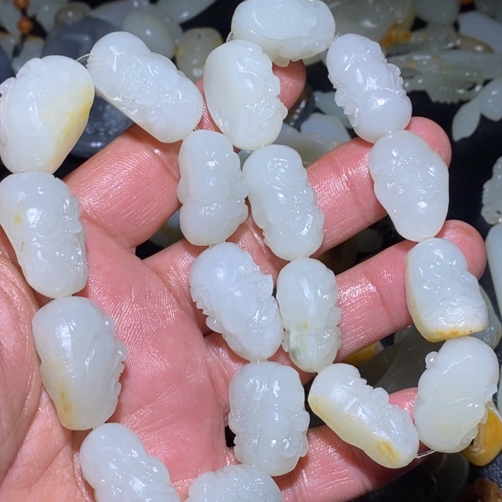 未镶嵌手链和田玉笑*