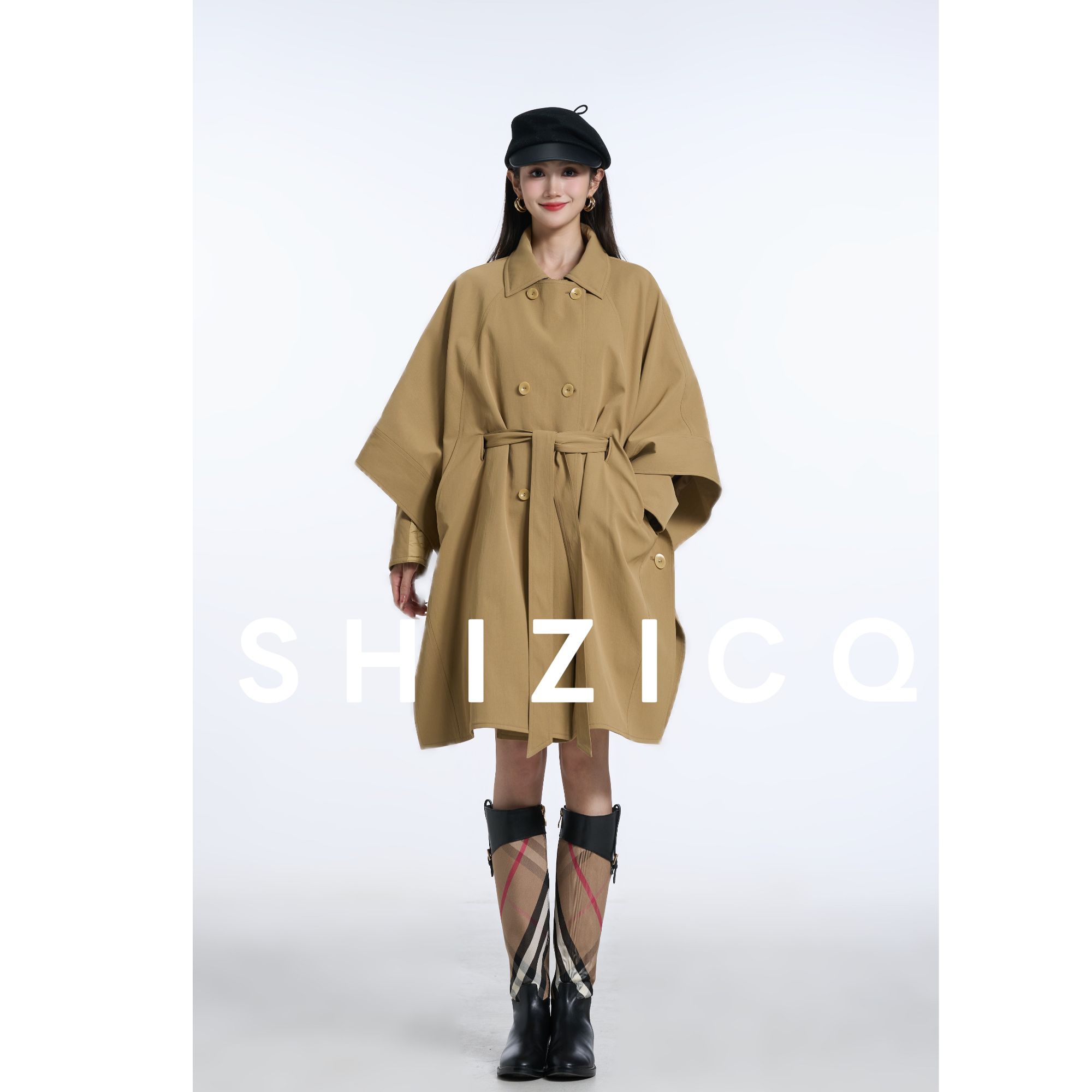 CC【伦敦时装周】2025冬季新款新国标95鹅绒风衣羽绒服两件套