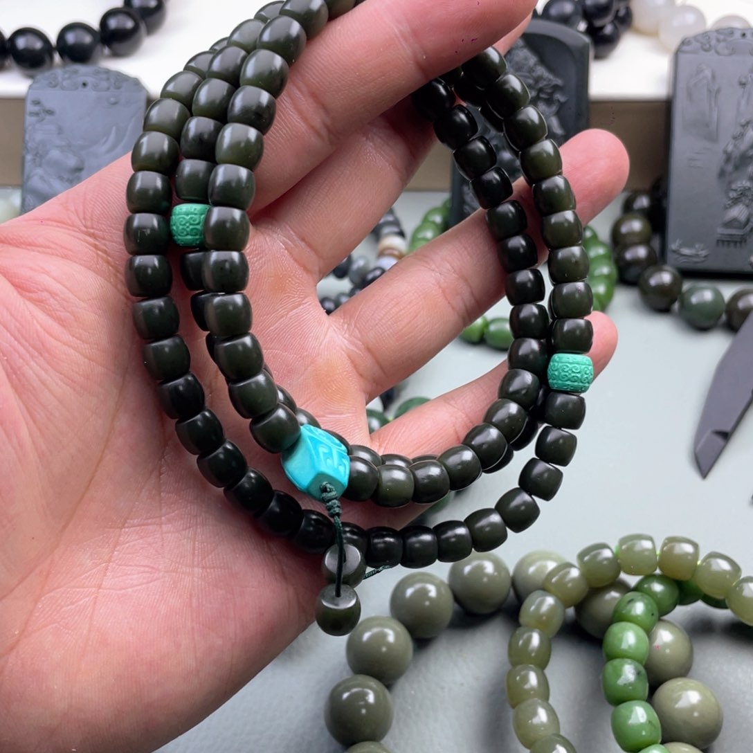 和田玉手串未镶嵌