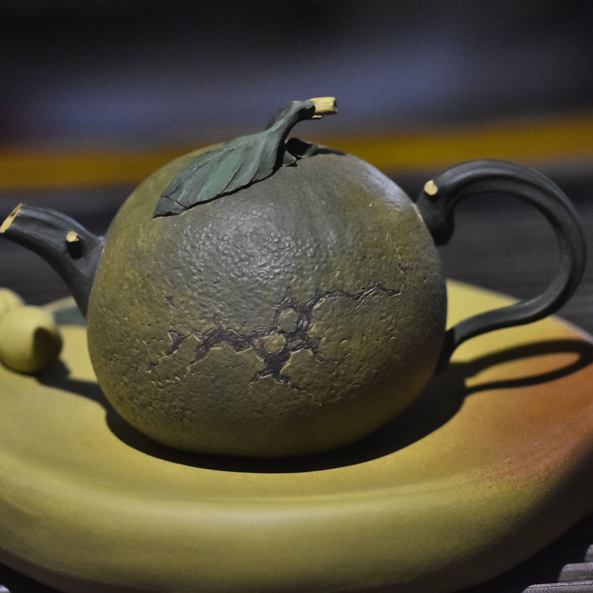 宜兴原矿紫砂大青柑紫砂壶茶具精美手制全手工纯手工