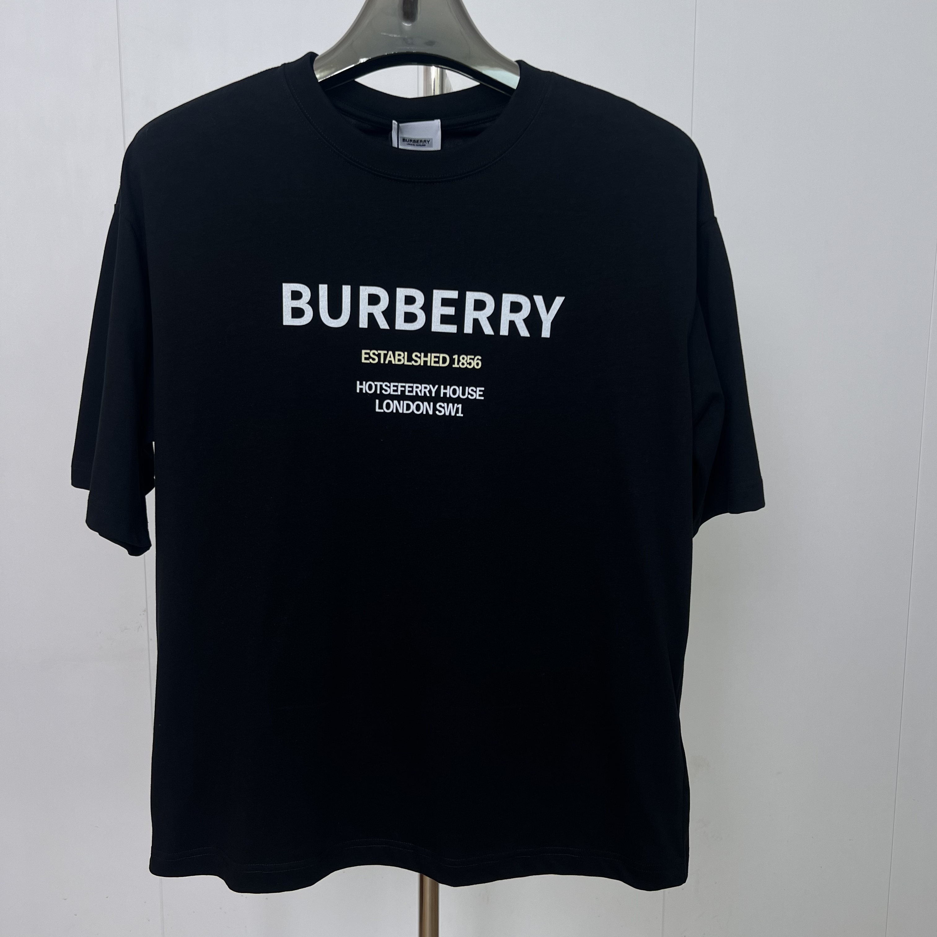 99新 BURBERRY/博柏利 男士字母短袖T恤 两色可选 xx6871
