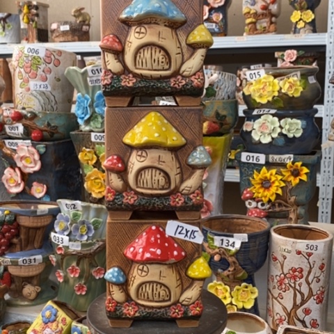 【闪购商品】红陶粗陶材质多肉花盆