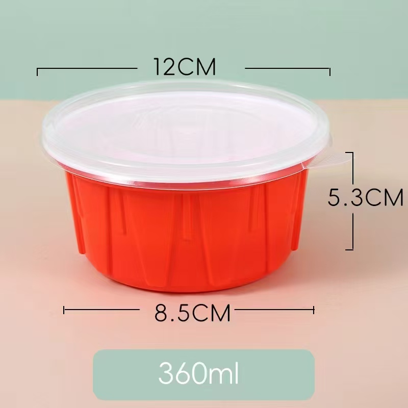 一次性塑料碗盖打包盒保鲜盖冰粉碗盖快餐外卖透明塑料盖密封盖