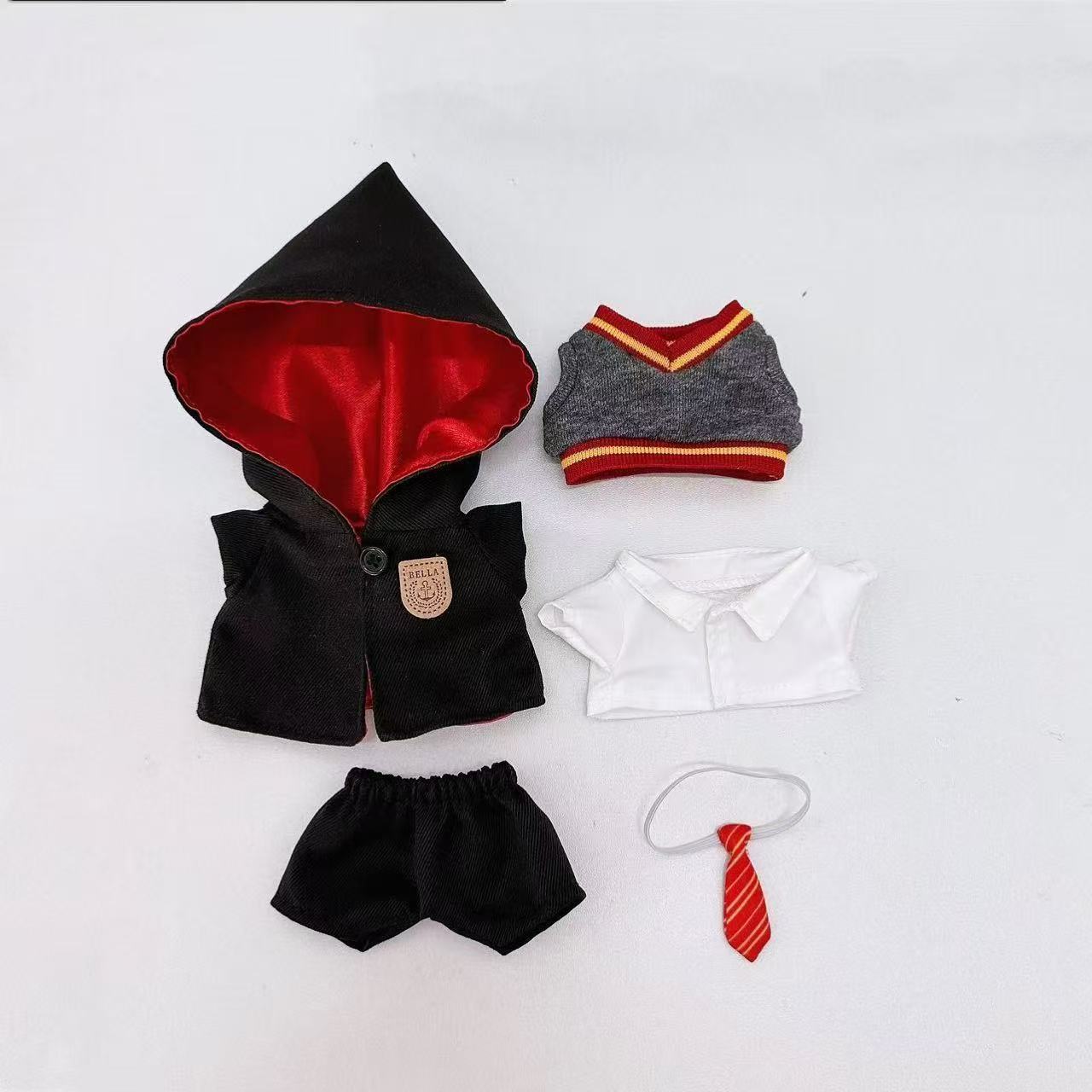 定制labubu娃衣配件17CM高品质布布衣服+娃