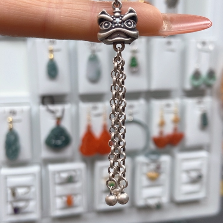 【闪购商品】翡翠耳饰银S925镶嵌落*风耳饰