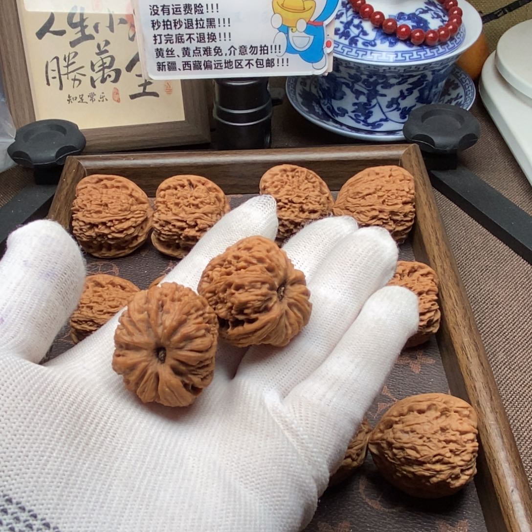 把件文玩核桃白*南疆32一帆