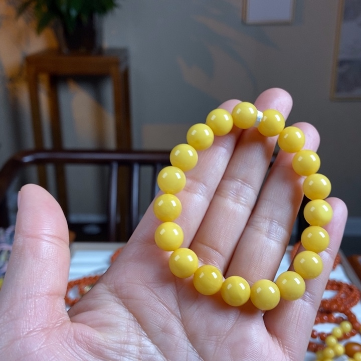 琥珀手链未镶嵌蜜蜡手串10