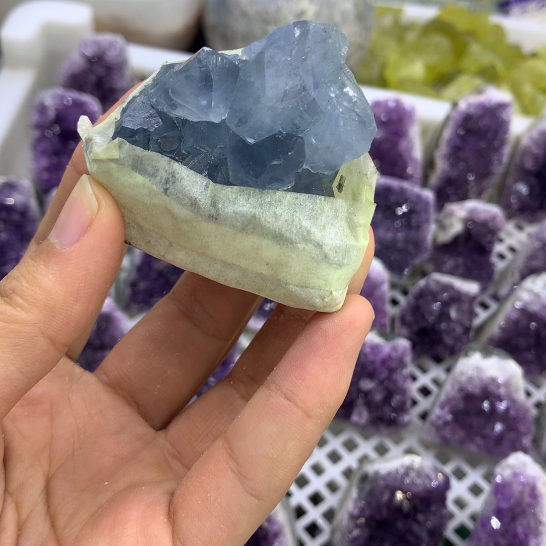 杏***）珠宝半成品水晶未镶嵌天然