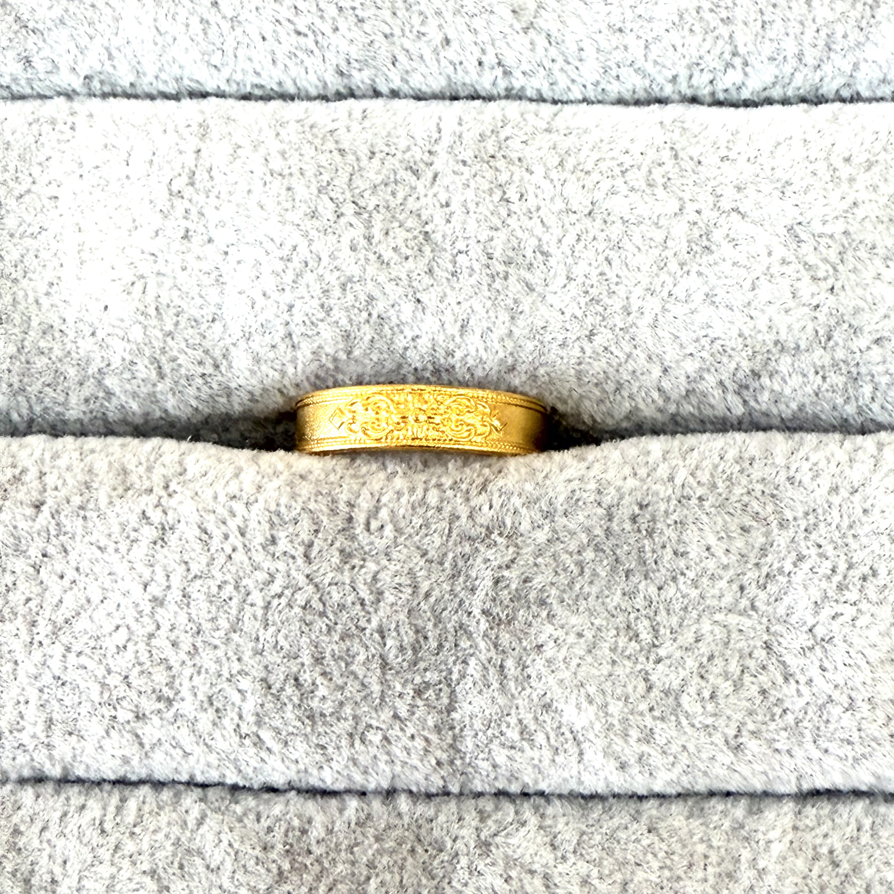 足银戒指 繁花情侣对戒女