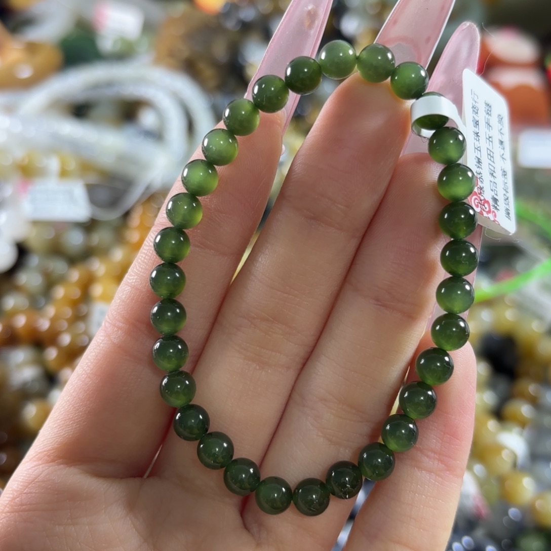 和田玉未镶嵌手链