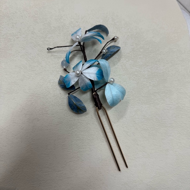 麦光光古风发饰绒花发簪汉服饰品 手工制作默认微瑕 
