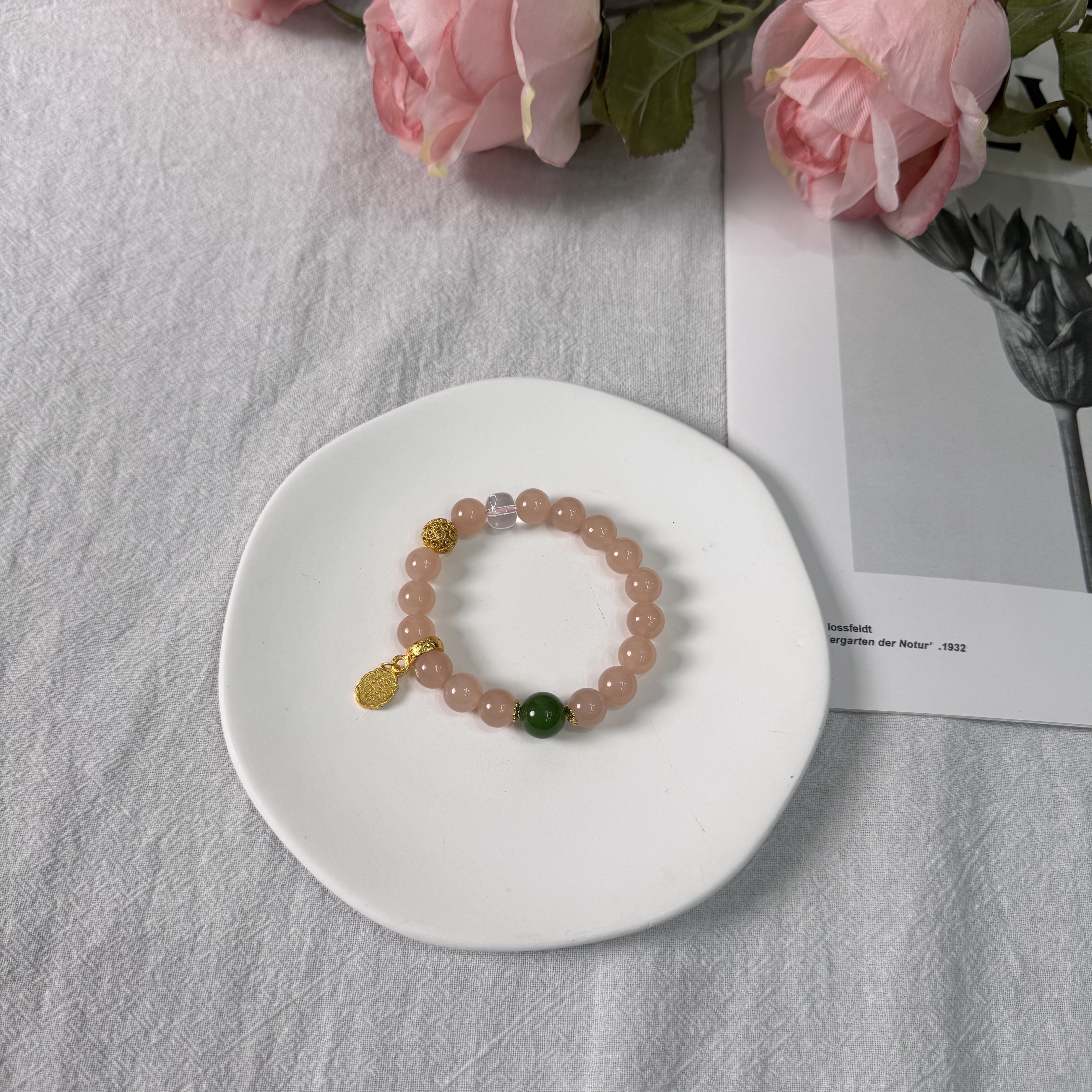 高定珠宝藕粉手链10+HF1717S058