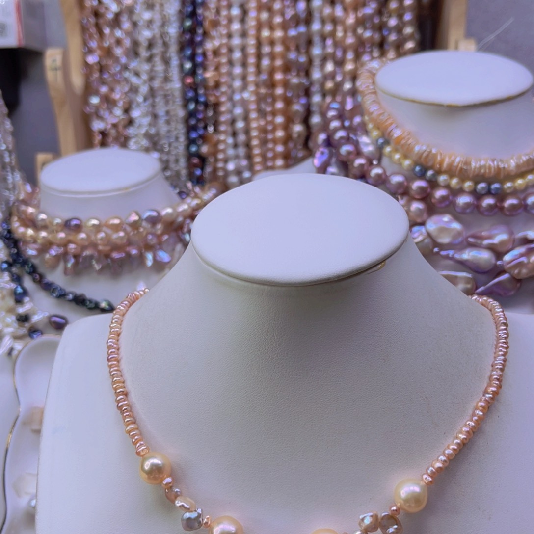 用***7淡水珍珠手绳合金