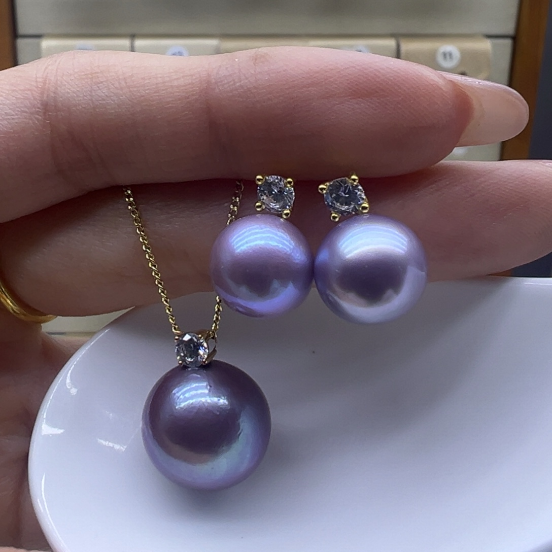 吊坠(赠链)18K金镶嵌淡水珍珠