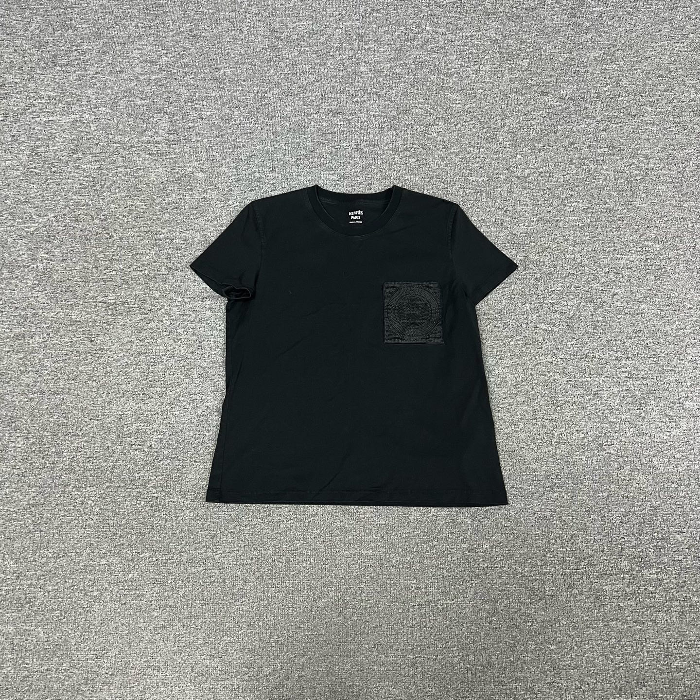 99新 AMIPARIS Hermes 爱马仕 口袋刺绣 短袖T恤 99新 38码