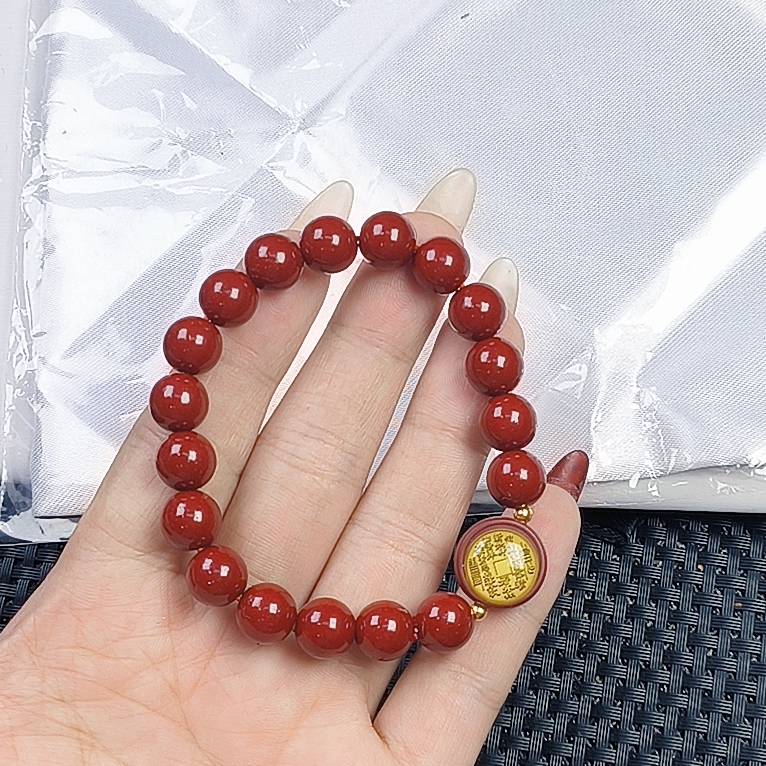 含辰砂工艺品（聚宝严选）A638朱砂DIY手串10精致精美百搭时尚