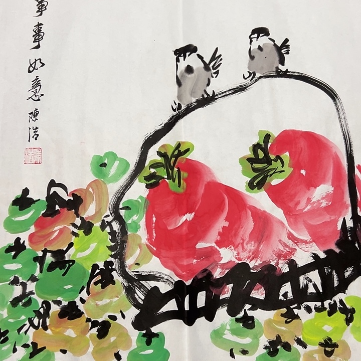 手绘国画作品欣赏