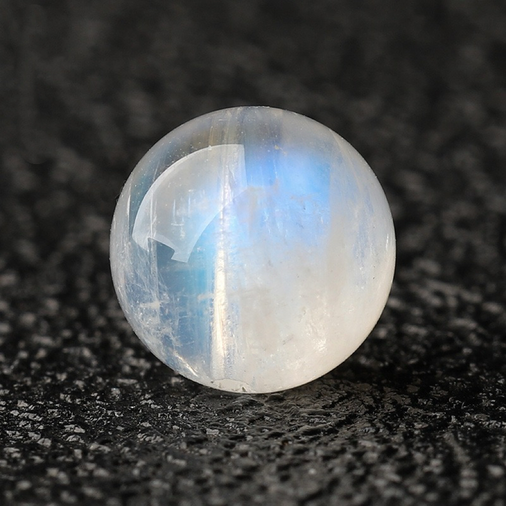 【Crystal】Z034天然冰种蓝月光蓝月亮颗颗蓝光拉长散珠