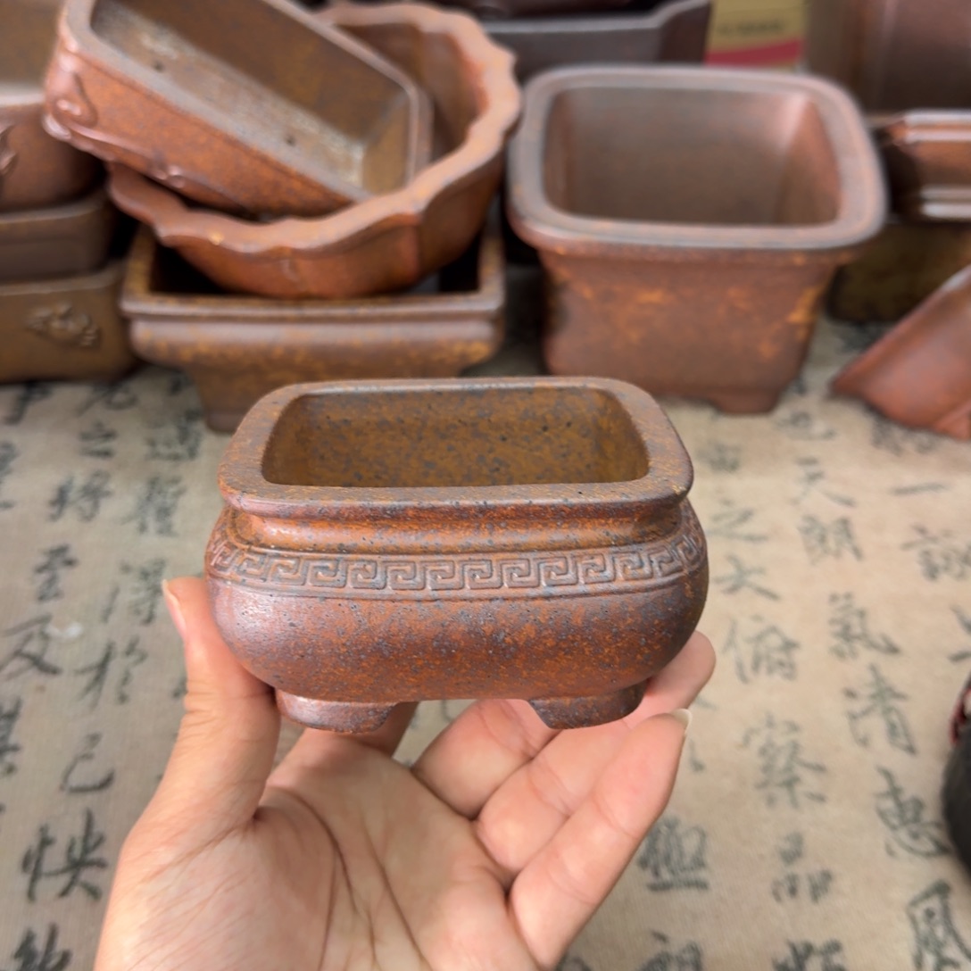 紫砂花盆13号宜兴紫砂正品花盆8.5x4.5
