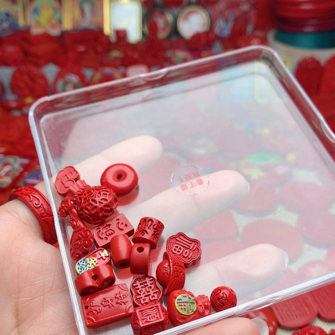 天然辰砂鑫***?工艺品朱砂脚链