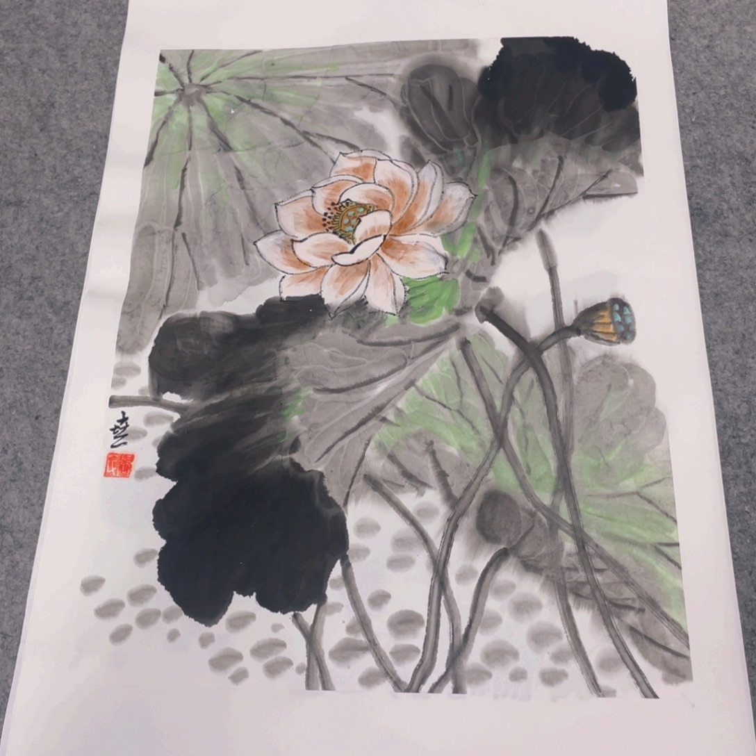 国画1.4平尺纯手绘国画作品