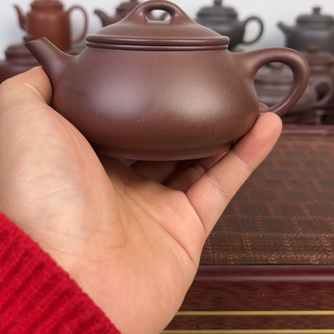 紫砂茶壶完美老紫泥许瓢