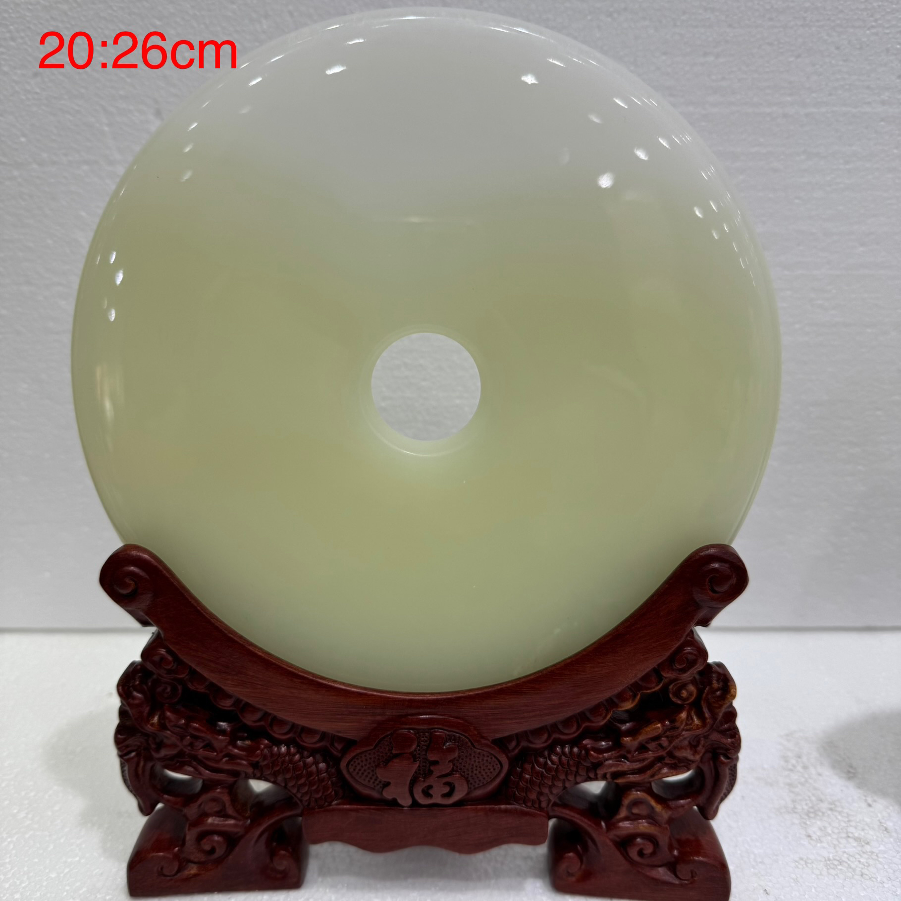 玉石平安扣摆件家居客厅办公室玄关乔迁开业装饰送礼佳