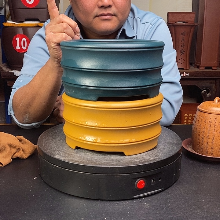 紫砂花盆货号一只两个