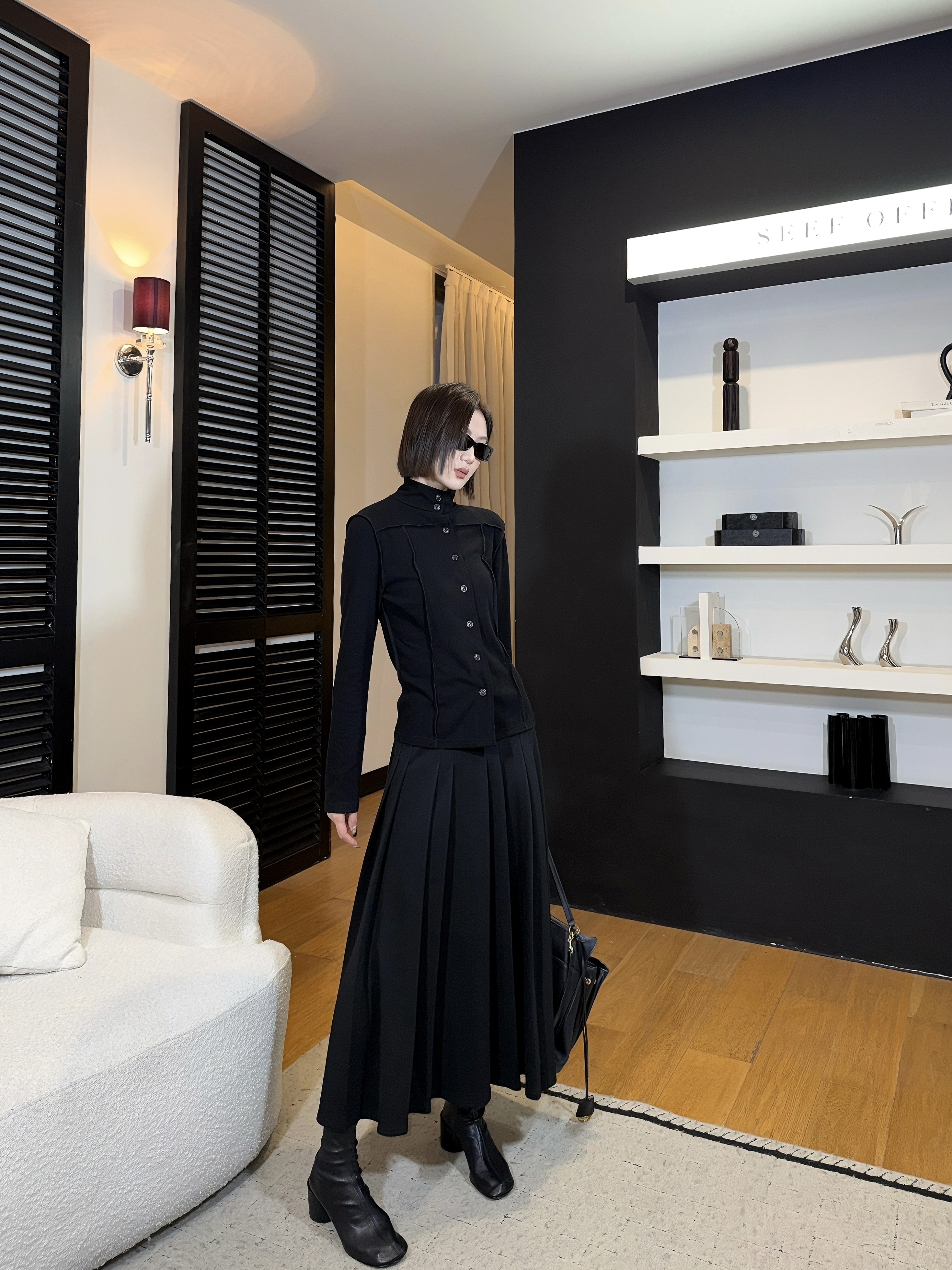 邓蕾婷【百褶律动】冬季新款高级感气质高腰显瘦时尚百搭百褶半身裙