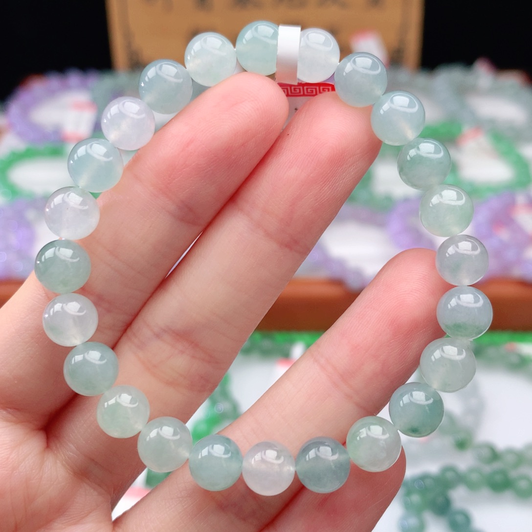 翡翠手链未镶嵌翡翠7.5mm