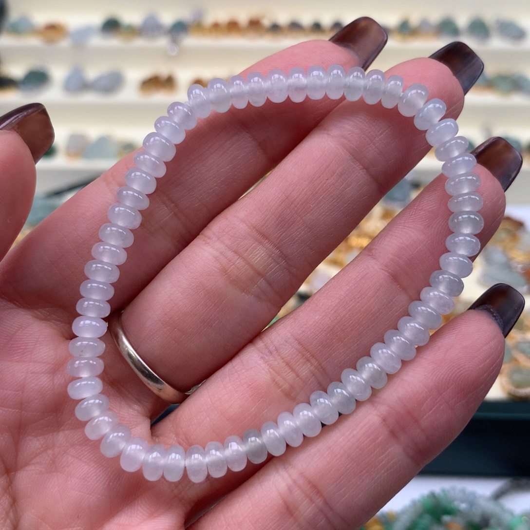 翡翠散珠鼓珠手串