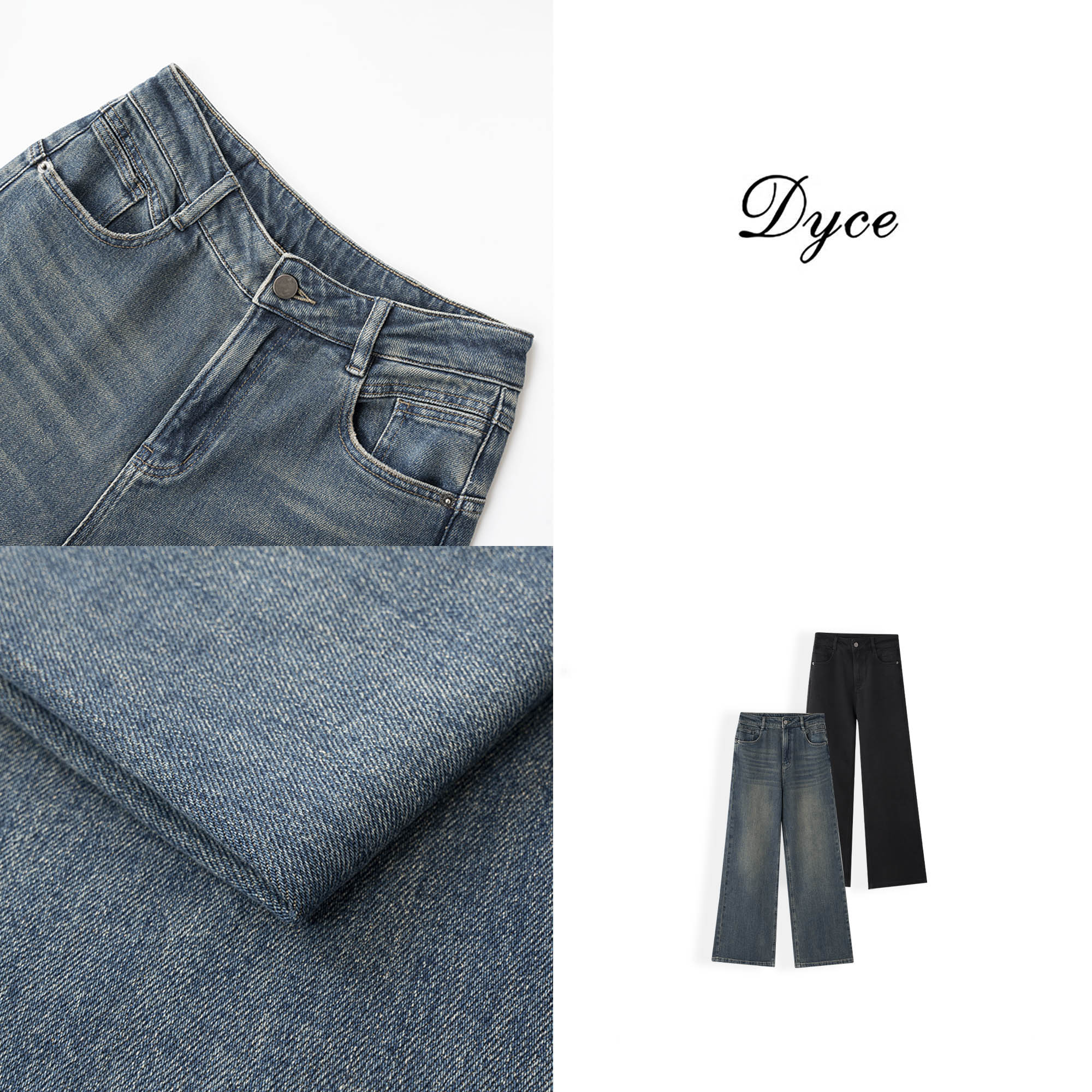【DYCE倩影】休闲百搭直筒牛仔裤LJKZ2803