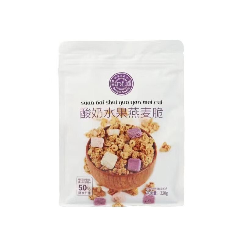 DL胖东来酸奶水果燕麦脆320g 1袋