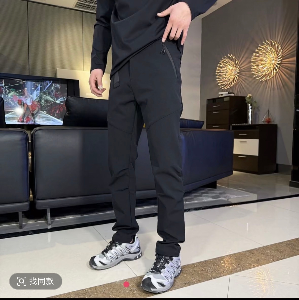 防风户外加厚男冲锋裤休闲裤百搭3333-1