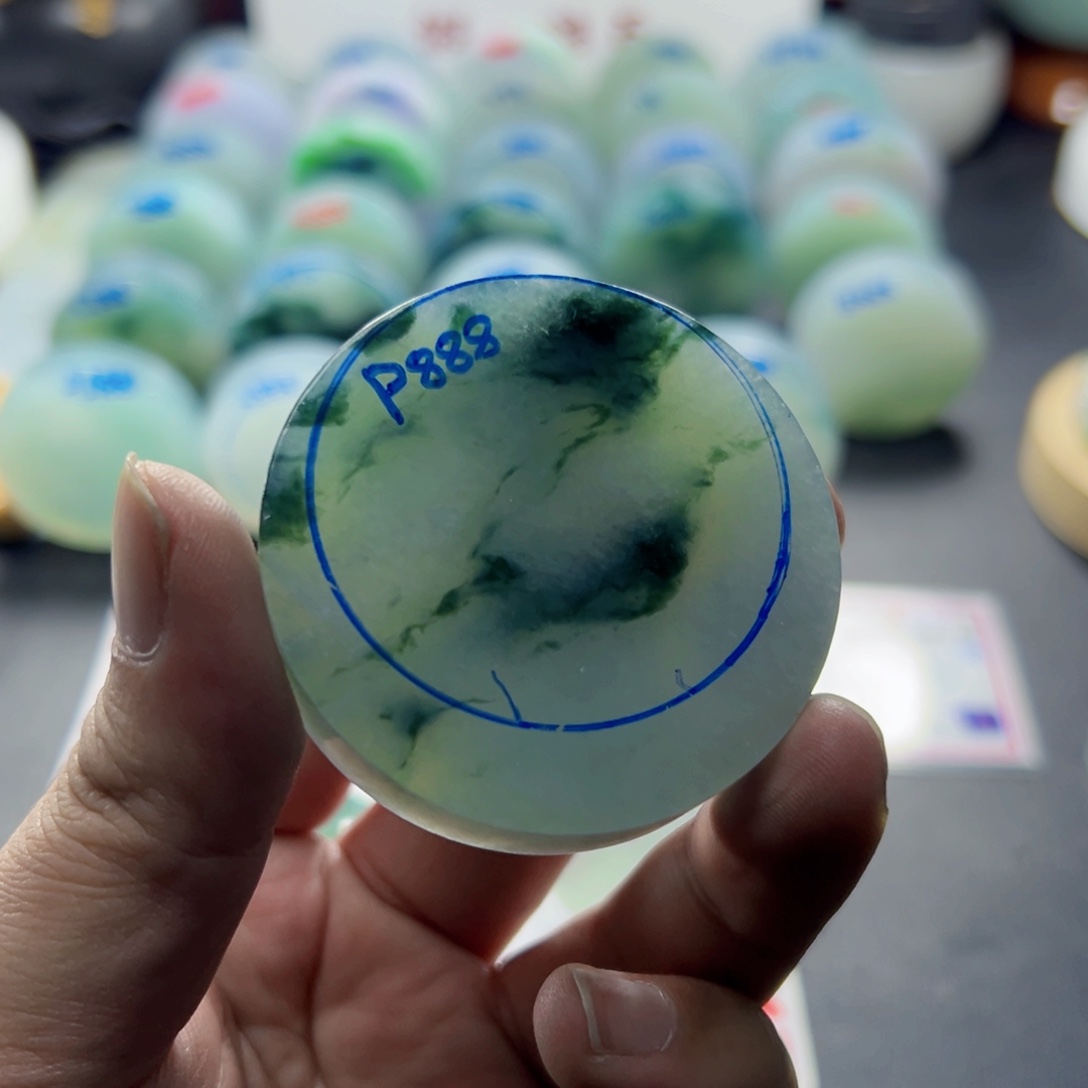 天***客定制翡翠未镶嵌000009