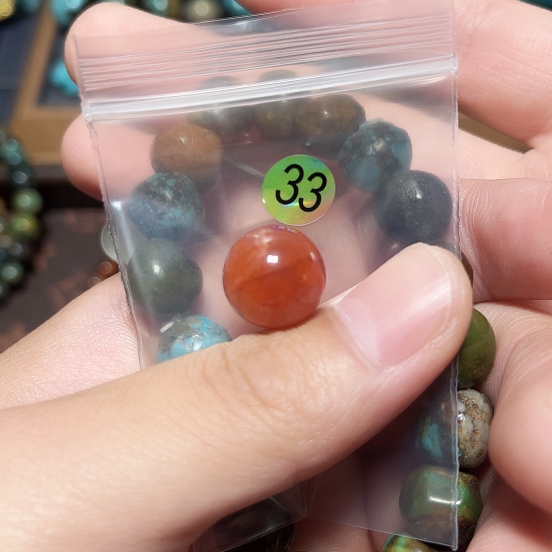 折***根未镶嵌圆珠桶珠老型手串！！玛瑙/玉髓