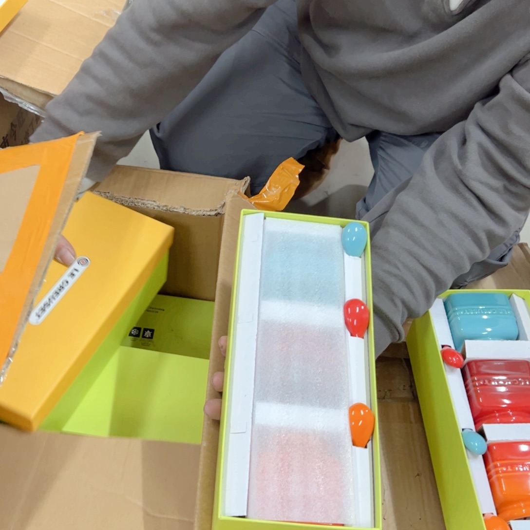 盘漂亮小姐姐家瓷器彩虹调料盒